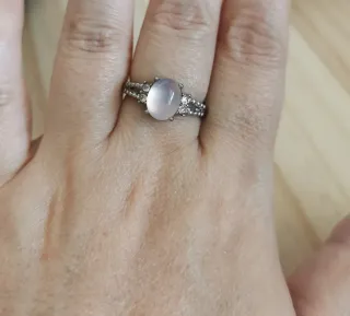 Anillo Ágata Rosa Natural Ajustable