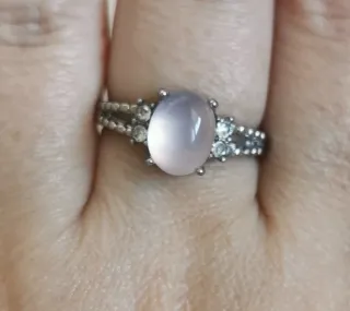 Anillo Ágata Rosa Natural Ajustable