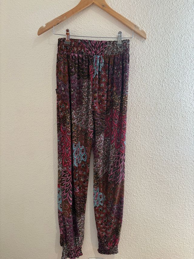 Pantalón largo estampado hippie talla única