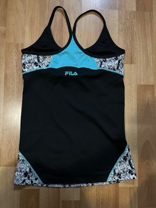 Top deportivo Fila estampado mujer para baño