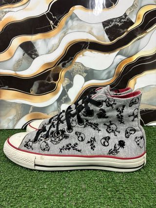 Converse All Star Grigie Teschio Taglia 39
