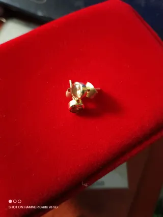 Pendientes oro 18k esmeralda hechos a mano
