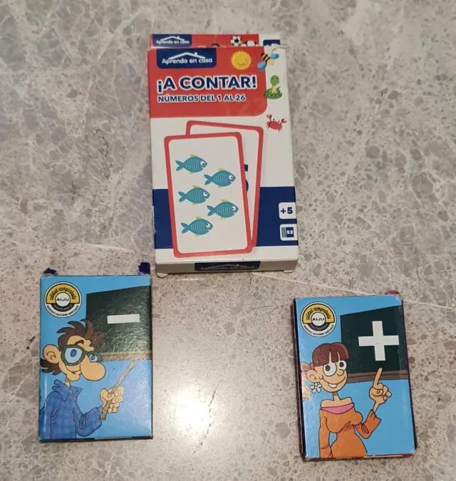 Cartas Aprender Contar Sumar Restar Números