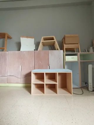 Banqueta organizadora aglomerado