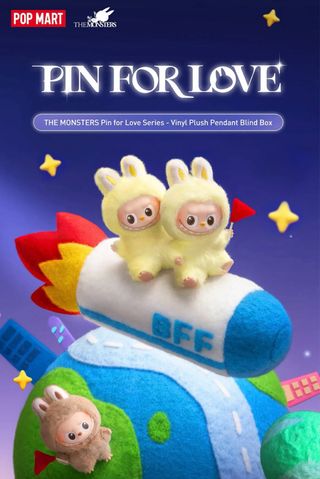 ORIGINAL Pop Mart LABUBU Pin for Love N-Z