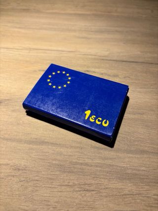 Moneda plata 1 ECU 1989 FNMT Estuche Caja Original