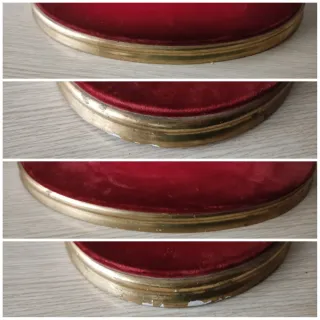 ANTIGUAS PEANAS DE MADERA Y TERCIOPELO 15€ 17€ 35€