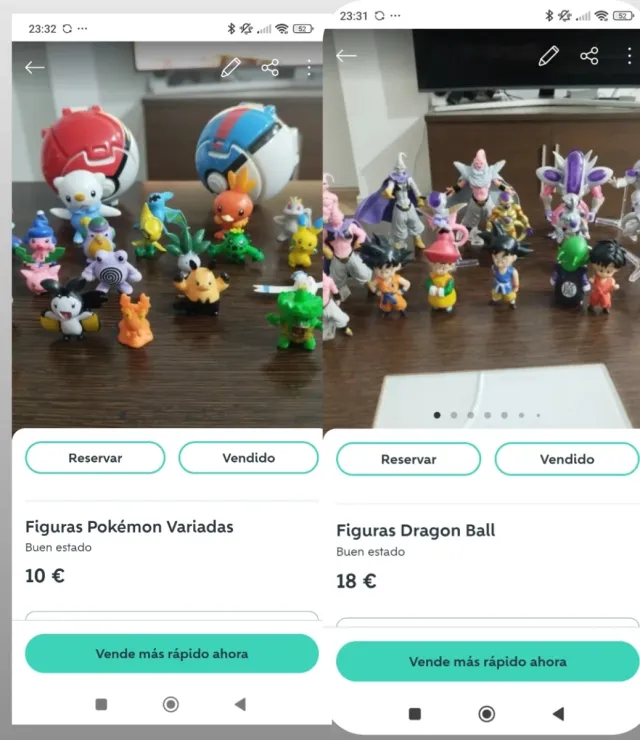 2 lotti di figure Pokémon e Dragon Ball
