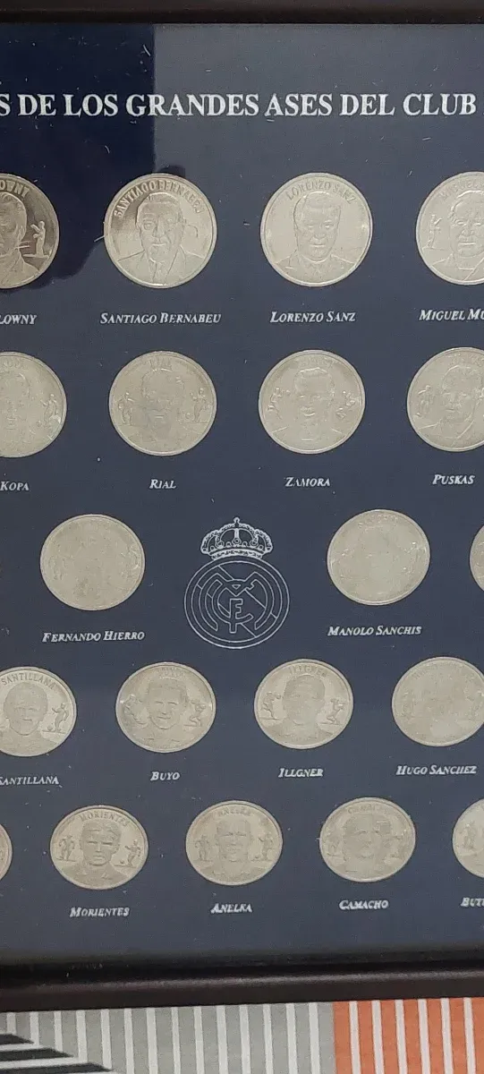 Monedas Real Madrid: Grandes Ases Siglo XX y XXI