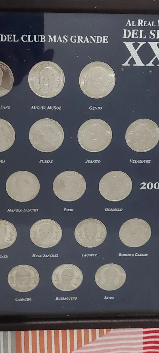 Monedas Real Madrid: Grandes Ases Siglo XX y XXI
