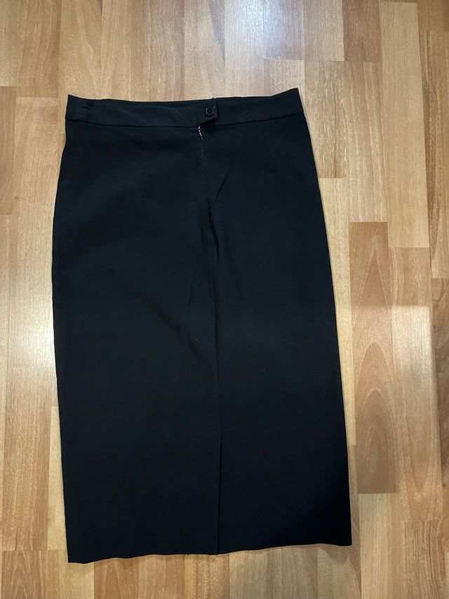 Falda tubo larga negra