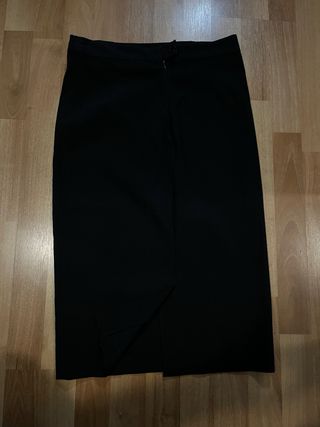 Falda tubo larga negra