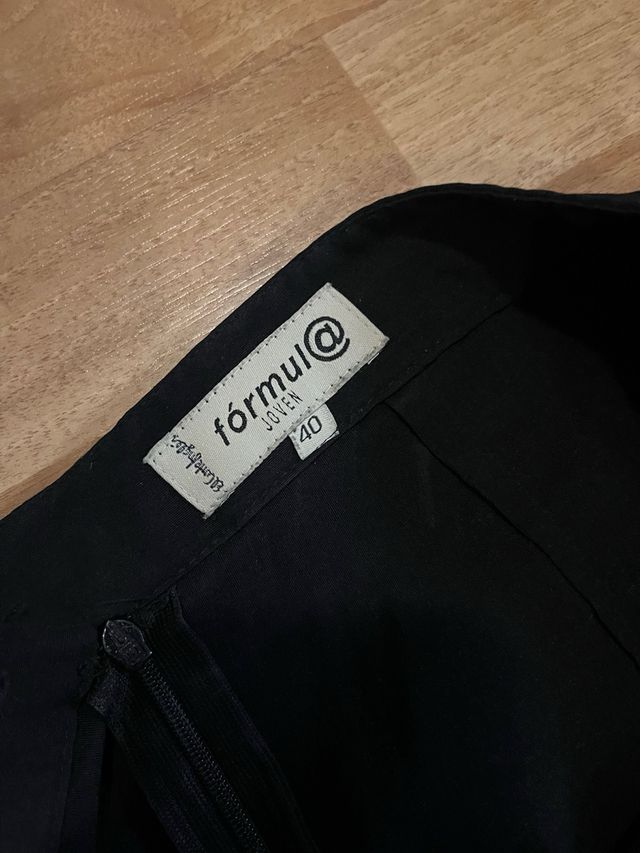 Falda tubo larga negra