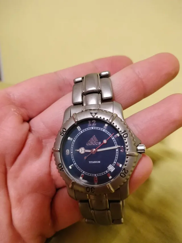 Reloj Adidas Titanium Azul y Plateado