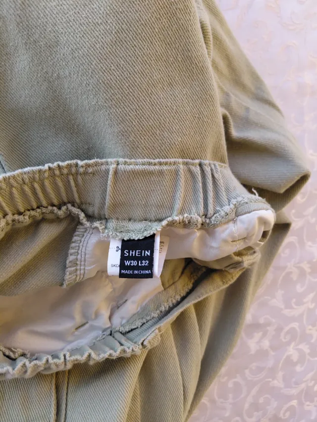 Pantaloni Cargo Donna Verde Salvia