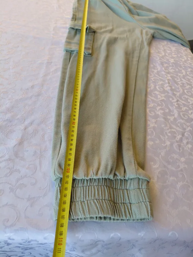 Pantaloni Cargo Donna Verde Salvia