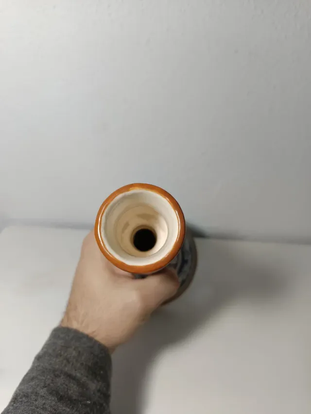 Portavelas cerámica Talavera multicolor