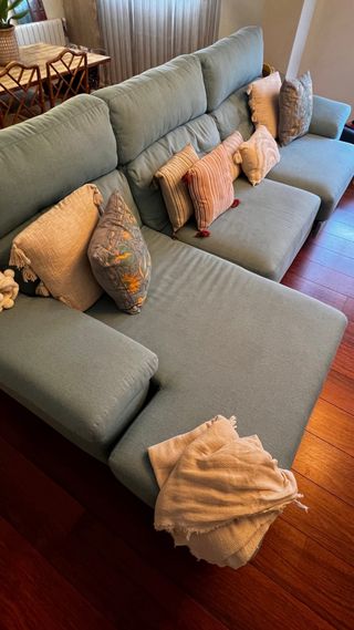 Sofá Chaise Longue con Asientos Extraíbles