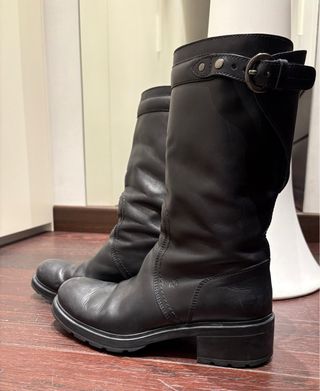 Stivali Biker Hogan Pelle Neri