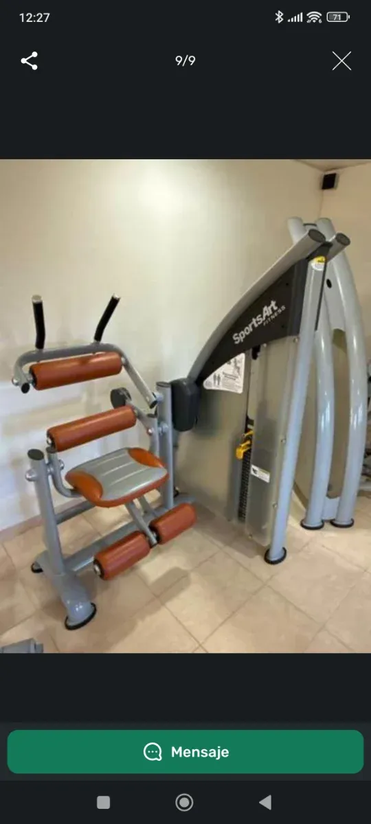 Máquinas gimnasio abdominal