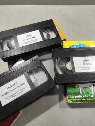 3 Películas Heidi VHS (Español)
