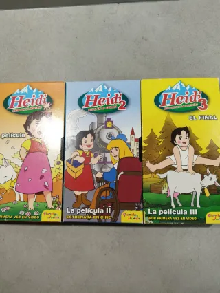 3 Películas Heidi VHS (Español)