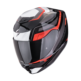 Casco Integral Scorpion Exo 391 Leo Blanco Rojo