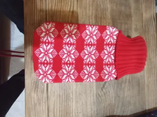 Bolsa de agua caliente decorada.