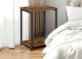 Mesa auxiliar 2 niveles madera