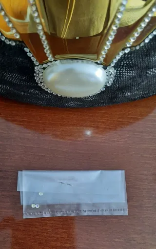 Bolso de fiesta vintage negro y dorado