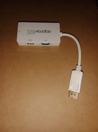 Conversor Aprox DisplayPort a HDMI/VGA/DVI