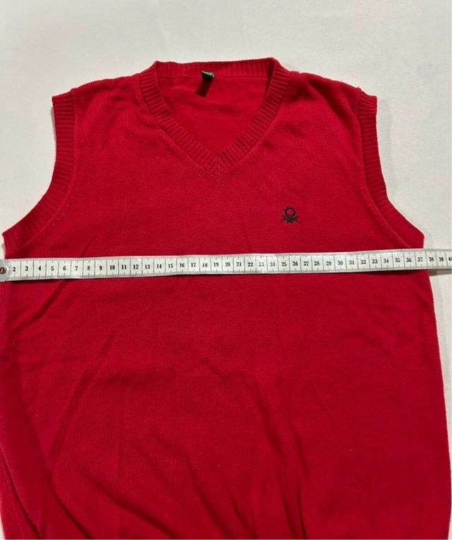 Chaleco Rojo Benetton Talla Única