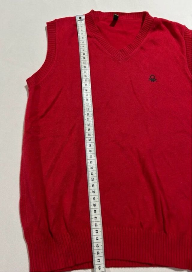 Chaleco Rojo Benetton Talla Única