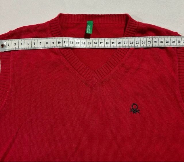Chaleco Rojo Benetton Talla Única