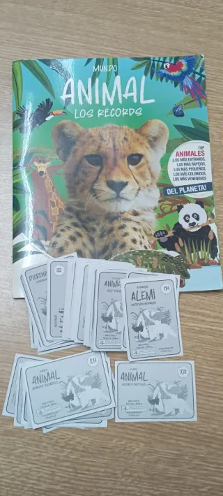 Cromos Animales los records Panini
