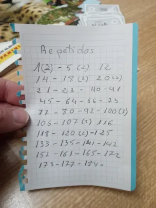 Cromos Animales los records Panini