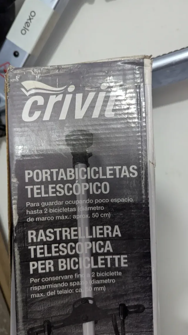 Colgador bicicletas Crivit telescópico