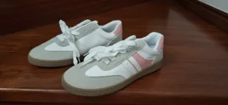 Sapatilhas Senhora Rosa e Branco