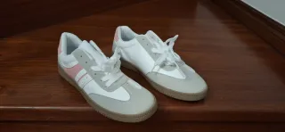 Sapatilhas Senhora Rosa e Branco