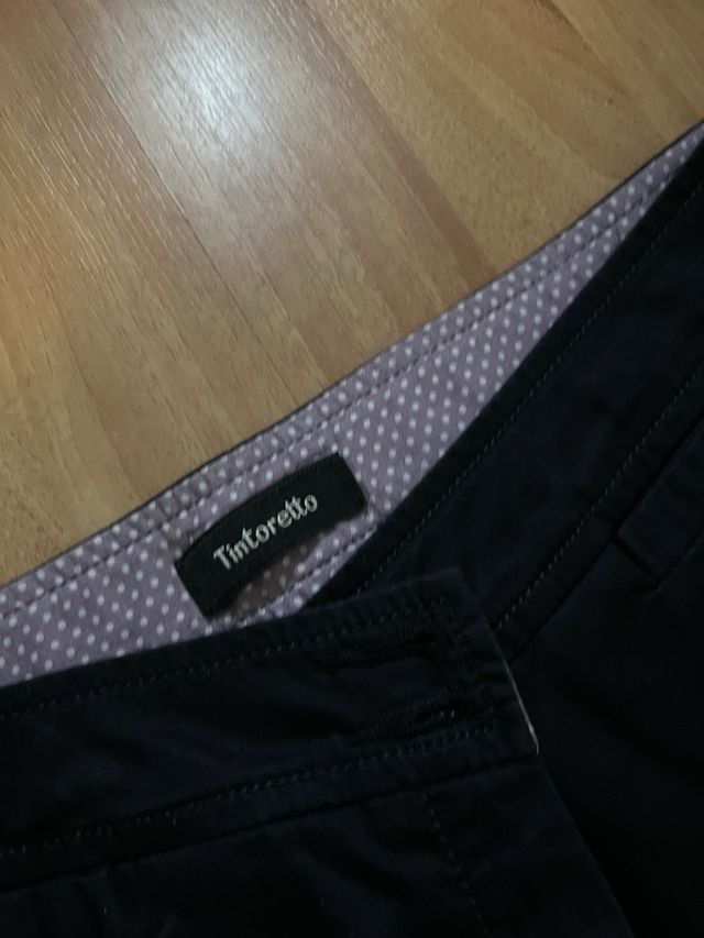 Pantalones elegantes hombre negros