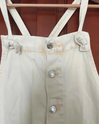 Peto Mango botones color crema/amarillo