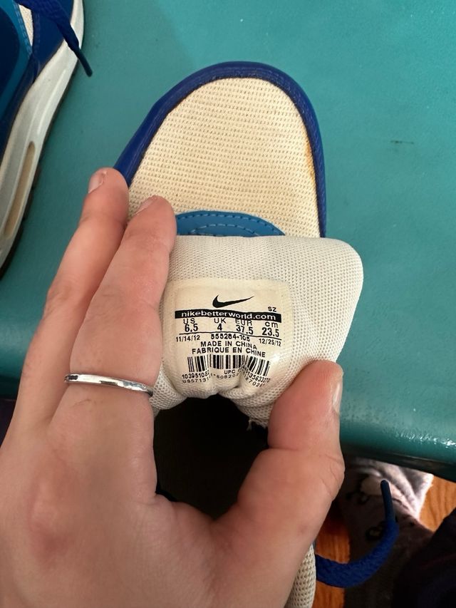 Zapatillas Nike Air Max Talla 37 Azul/Blanco