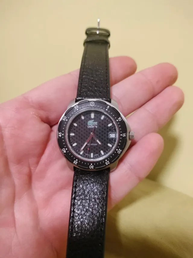 Reloj Lacoste Negro y Plateado