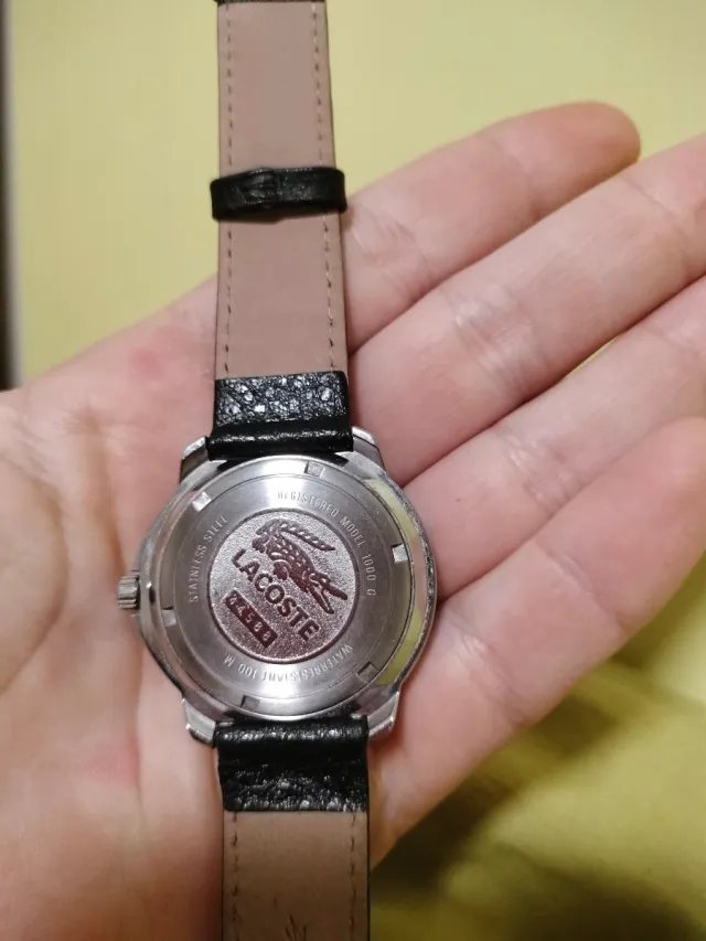 Reloj Lacoste Negro y Plateado