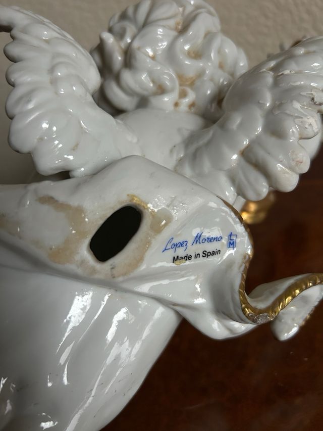 Querubín Angel Lopez Moreno Porcelana Blanca