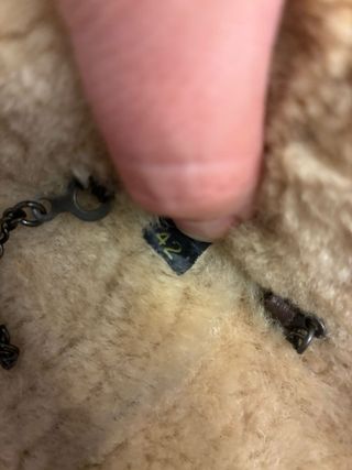 Chaqueta piel aviador mujer marrón