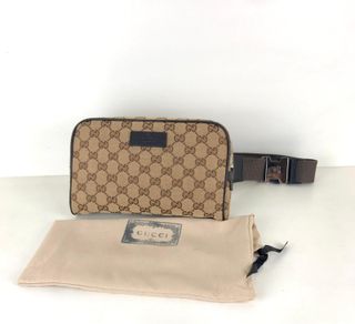 Riñonera Gucci Beige/Marrón