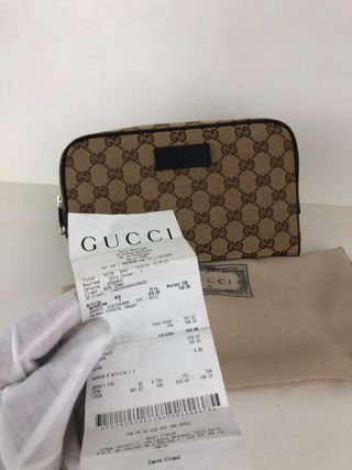 Riñonera Gucci Beige/Marrón