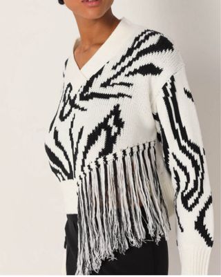 Jersey Victorio & Lucchino Flecos Blanco y Negro