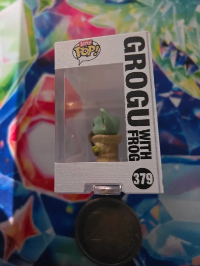 Funko Bitty Pop Grogu con Rana 379 the mandalorian
